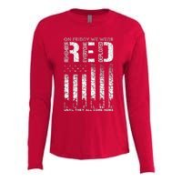 Red Friday Military On Friday We Wear Red Veteran Womens Cotton Relaxed Long Sleeve T-Shirt