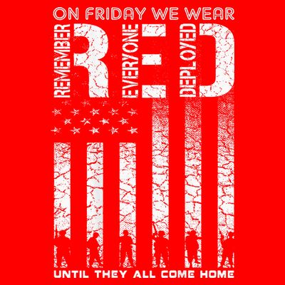Red Friday Military On Friday We Wear Red Veteran T-Shirt
