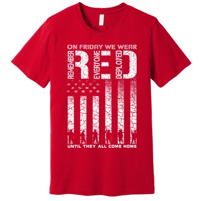 Red Friday Military On Friday We Wear Red Veteran Premium T-Shirt
