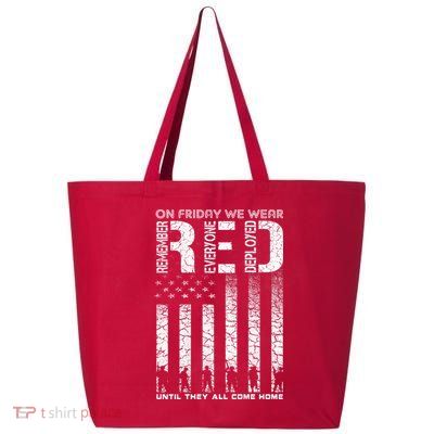 Red Friday Military On Friday We Wear Red Veteran 25L Jumbo Tote