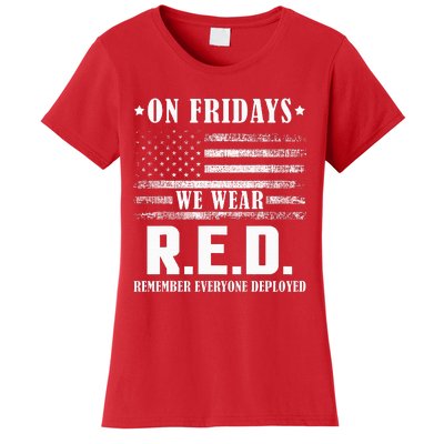 RED Friday Military US Army Remember erveryone deployed Women's T-Shirt