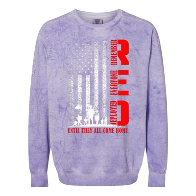 Red Friday Military U.S A.R.M.Y Remember Erveryone Deployed Colorblast Crewneck Sweatshirt