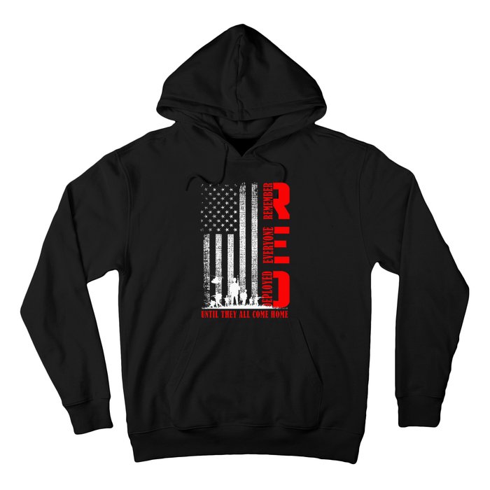 Red Friday Military U.S A.R.M.Y Remember Erveryone Deployed Hoodie