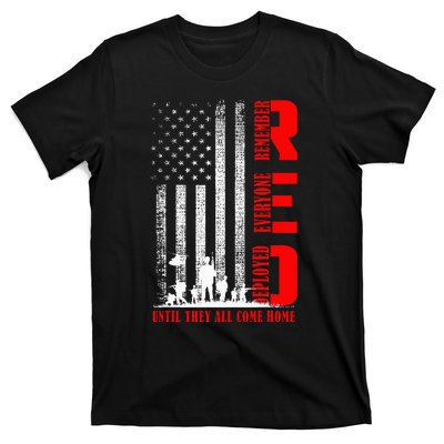 Red Friday Military U.S A.R.M.Y Remember Erveryone Deployed T-Shirt