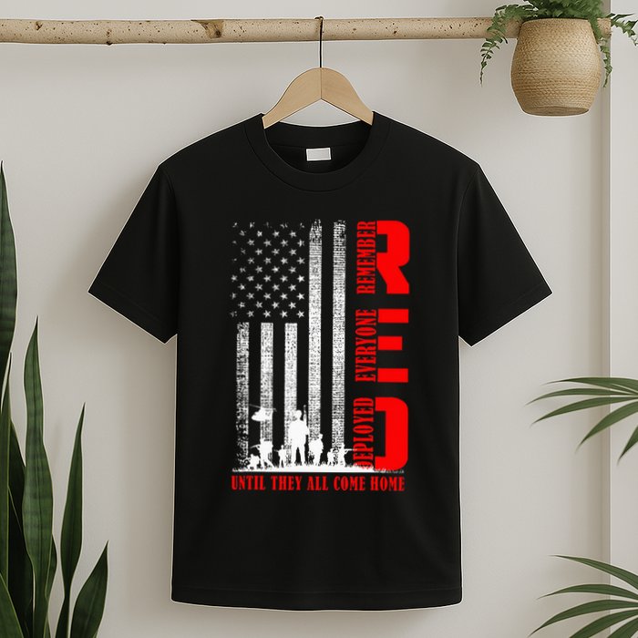 Red Friday Military U.S A.R.M.Y Remember Erveryone Deployed T-Shirt