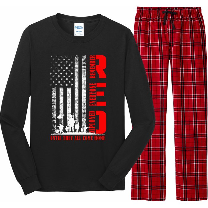 Red Friday Military U.S A.R.M.Y Remember Erveryone Deployed Long Sleeve Pajama Set