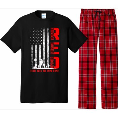 Red Friday Military U.S A.R.M.Y Remember Erveryone Deployed Pajama Set