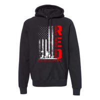 Red Friday Military U.S A.R.M.Y Remember Erveryone Deployed Premium Hoodie