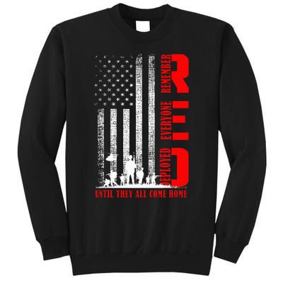 Red Friday Military U.S A.R.M.Y Remember Erveryone Deployed Tall Sweatshirt