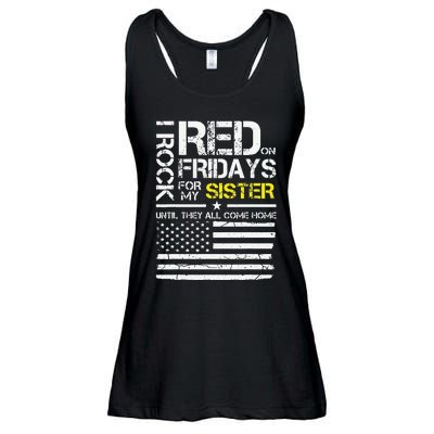 Red Friday Military Brother Gift Wear Red For My Sister Ladies Essential Flowy Tank