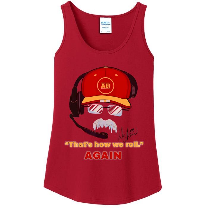 Reid Frozen Mustache ReidS Frozen Stache Ladies Essential Tank