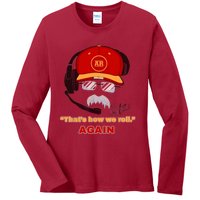 Reid Frozen Mustache ReidS Frozen Stache Ladies Long Sleeve Shirt