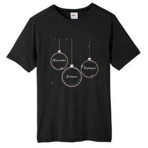 Red Friday Military Christmas Balls Remember Everyone Tall Fusion ChromaSoft Performance T-Shirt