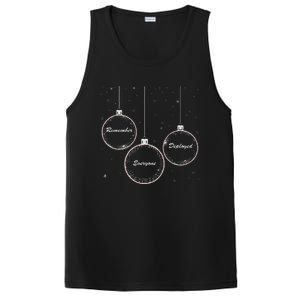 Red Friday Military Christmas Balls Remember Everyone PosiCharge Competitor Tank