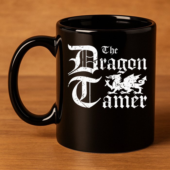 Renaissance Festival Medieval Dragon Tamer Ren Faire 11oz C Handle Ceramic Mug