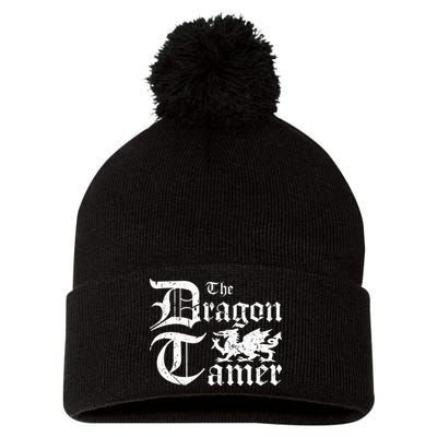 Renaissance Festival Medieval Dragon Tamer Ren Faire Pom Pom 12in Knit Beanie