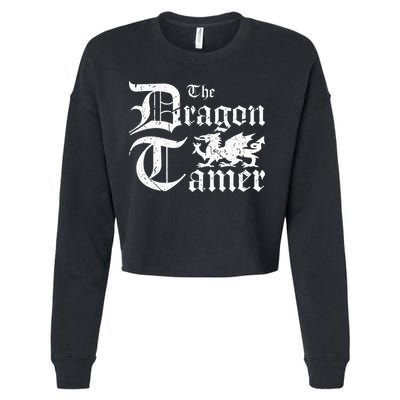 Renaissance Festival Medieval Dragon Tamer Ren Faire Cropped Pullover Crew