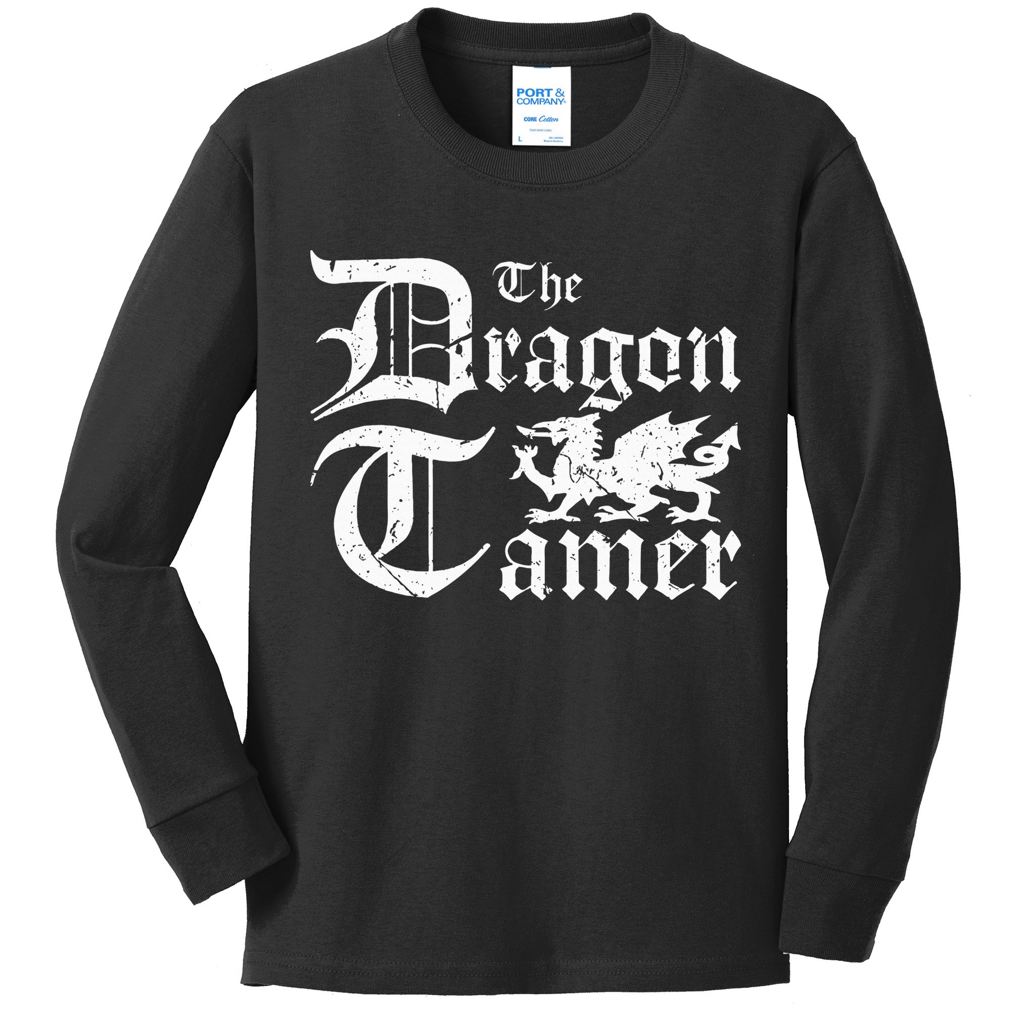 Renaissance Festival Medieval Dragon Tamer Ren Faire Kids Long Sleeve Shirt