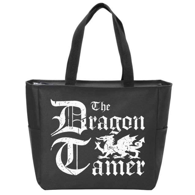 Renaissance Festival Medieval Dragon Tamer Ren Faire Zip Tote Bag