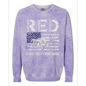 RED Friday Military S Air Force USAF US Flag Veteran Colorblast Crewneck Sweatshirt