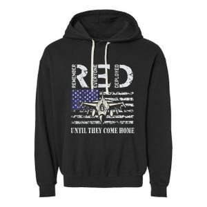 RED Friday Military S Air Force USAF US Flag Veteran Garment-Dyed Fleece Hoodie