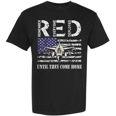 RED Friday Military S Air Force USAF US Flag Veteran Garment-Dyed Heavyweight T-Shirt