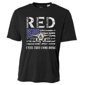 RED Friday Military S Air Force USAF US Flag Veteran Cooling Performance Crew T-Shirt