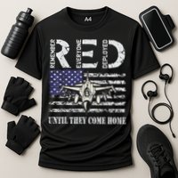 RED Friday Military S Air Force USAF US Flag Veteran Cooling Performance Crew T-Shirt