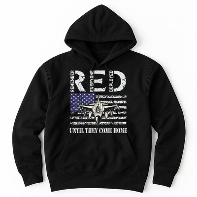 RED Friday Military S Air Force USAF US Flag Veteran Hoodie