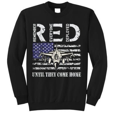 RED Friday Military S Air Force USAF US Flag Veteran Sweatshirt