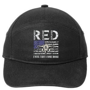 RED Friday Military S Air Force USAF US Flag Veteran 7-Panel Snapback Hat