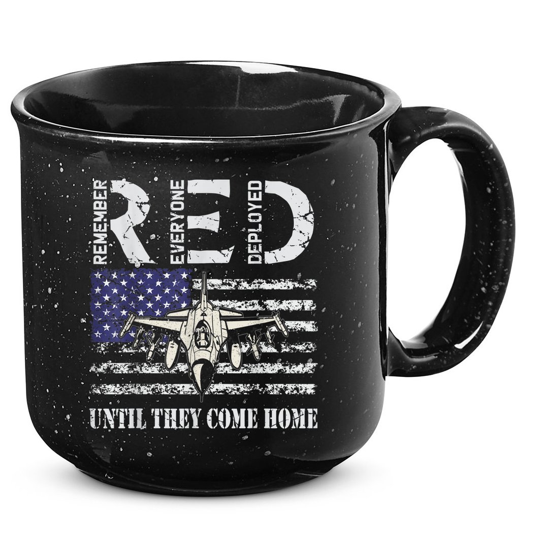 RED Friday Military S Air Force USAF US Flag Veteran 15oz Campfire Ceramic Mug