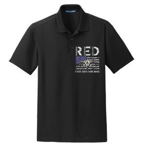 RED Friday Military S Air Force USAF US Flag Veteran Dry Zone Grid Polo