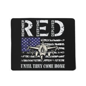 RED Friday Military S Air Force USAF US Flag Veteran Mousepad