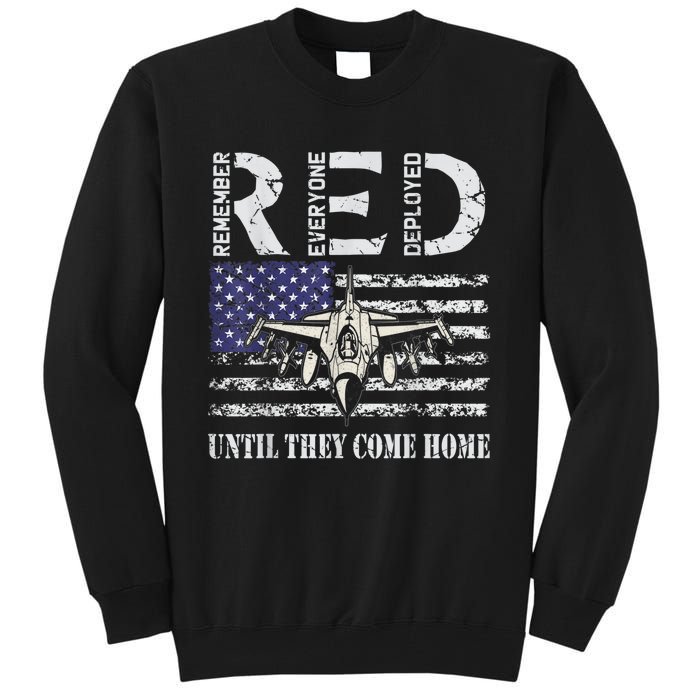 RED Friday Military S Air Force USAF US Flag Veteran Tall Sweatshirt