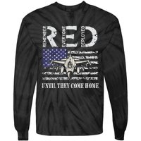 RED Friday Military S Air Force USAF US Flag Veteran Tie-Dye Long Sleeve Shirt