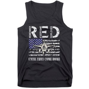 RED Friday Military S Air Force USAF US Flag Veteran Tank Top