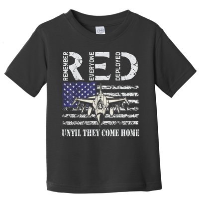 RED Friday Military S Air Force USAF US Flag Veteran Toddler T-Shirt
