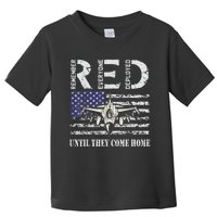 RED Friday Military S Air Force USAF US Flag Veteran Toddler T-Shirt