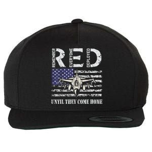 RED Friday Military S Air Force USAF US Flag Veteran Wool Snapback Cap