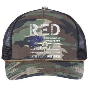 RED Friday Military S Air Force USAF US Flag Veteran Retro Rope Trucker Hat Cap