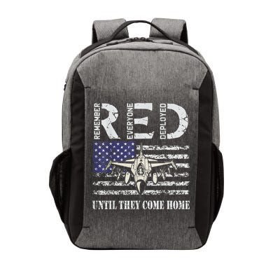 RED Friday Military S Air Force USAF US Flag Veteran Vector Backpack