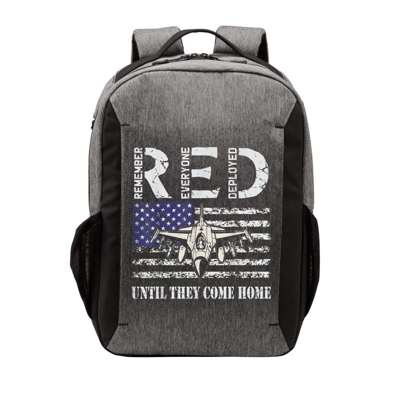RED Friday Military S Air Force USAF US Flag Veteran Vector Backpack