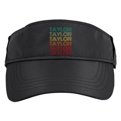 Retro First Name Taylor Girl Boy Personalized Adult Drive Performance Visor