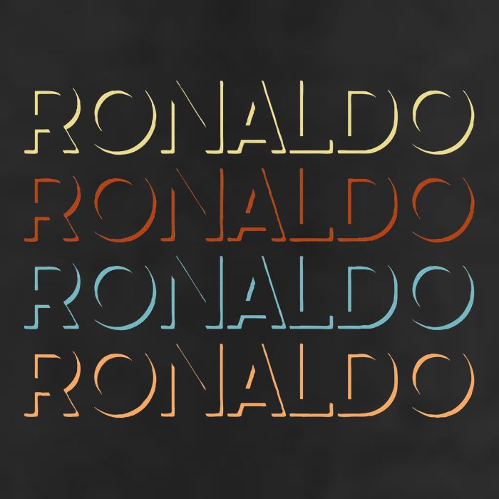 R.O.N.A.L.D.O First Name My Personalized Named Trucker Hat