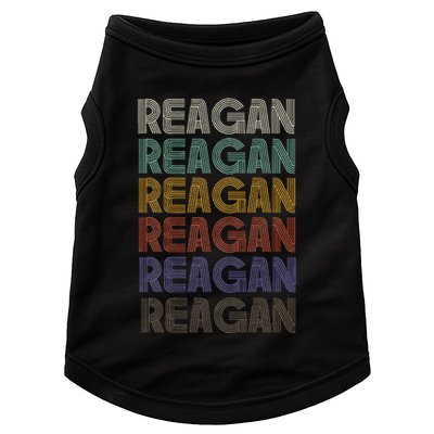 Reagan First Name Retro Vintage 90s Stylet Doggie Tank
