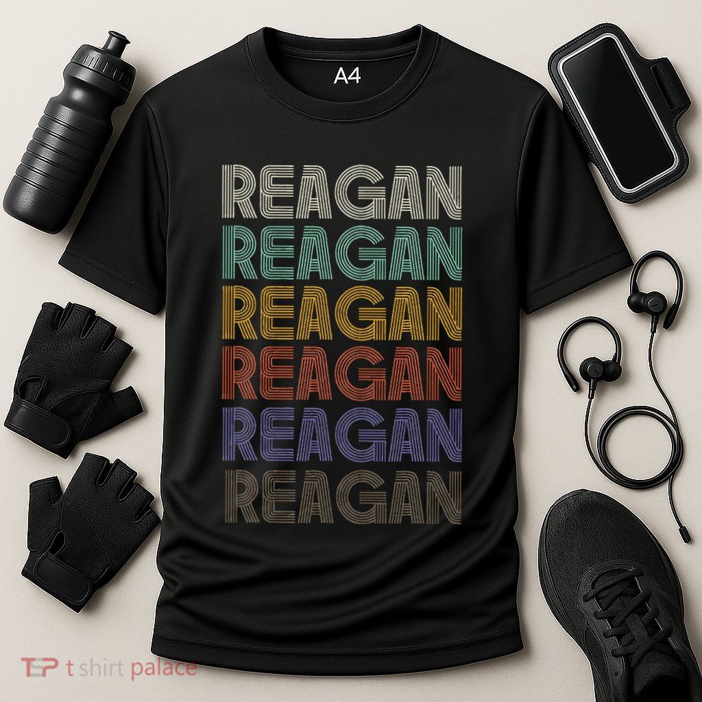 Reagan First Name Retro Vintage 90s Stylet Performance Shirt