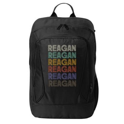 Reagan First Name Retro Vintage 90s Stylet City Backpack