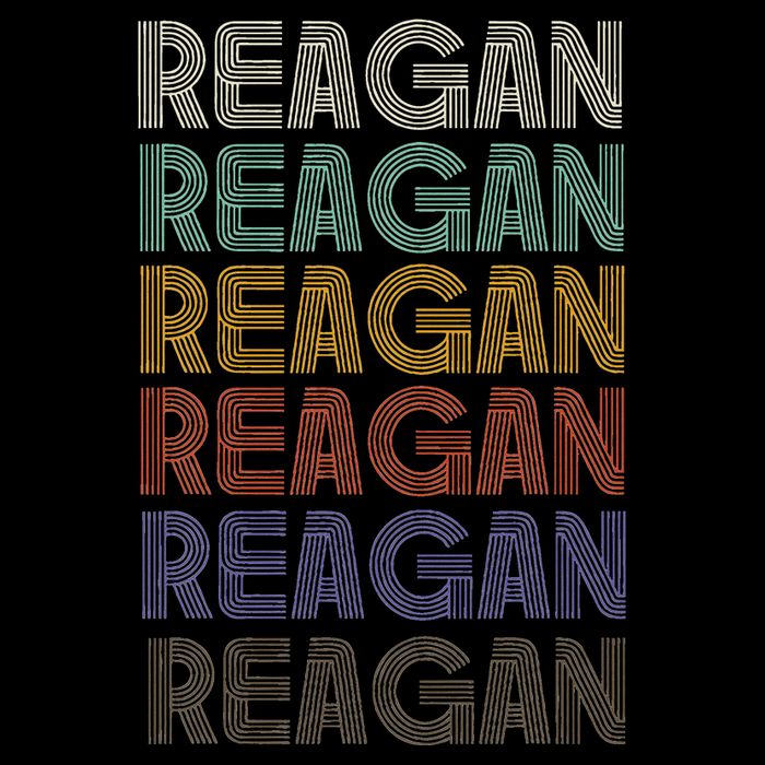 Reagan First Name Retro Vintage 90s Stylet Backpack