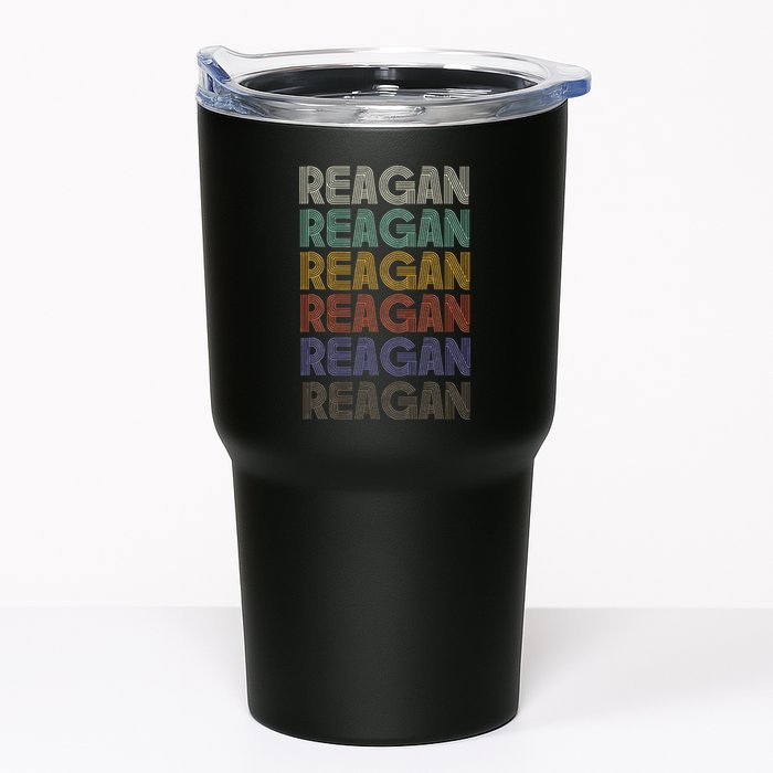Reagan First Name Retro Vintage 90s Stylet Tumbler